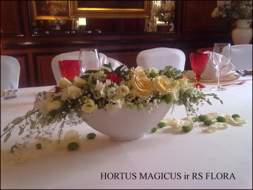 Puošimas HORTUS MAGICUS gėlių dizainas