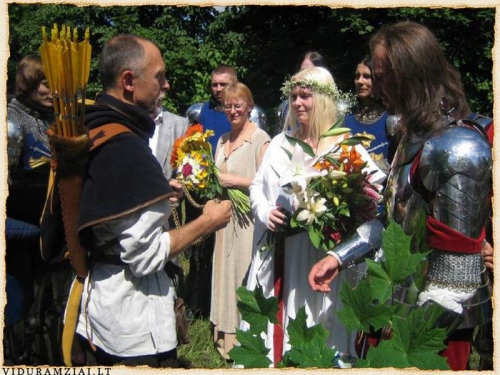 Švenčių, renginių organizatoriai Senovinė vestuvių ceremonija arba karališkos vestuvės.