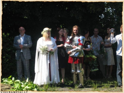 Švenčių, renginių organizatoriai Senovinė vestuvių ceremonija arba karališkos vestuvės.