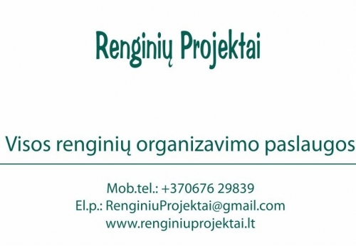 Švenčių, renginių organizatoriai RenginiuProjektai.lt

