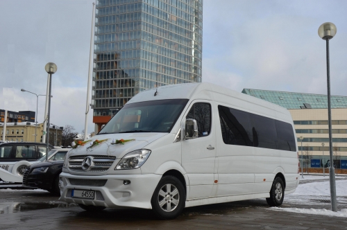 Mikroautobusų, autobusų nuoma Prabangus VIP-BUS  Mercedes-Sprinter  mikroautobusas