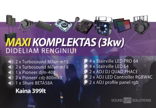 Muzikantai vestuvėms Soundsolutions.lt - garso ir apšvietimo nuoma