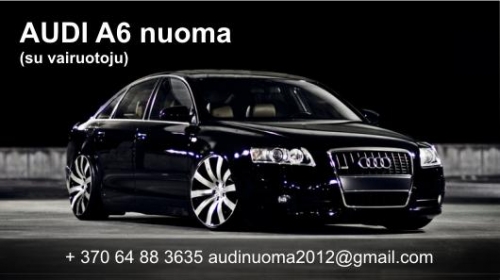 Automobilių nuoma Audi A6 LONG nuoma