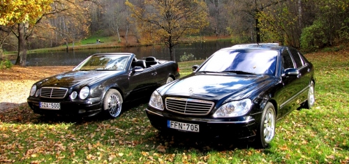 Automobilių nuoma Mercedes S - class ir CLK kabrioleto nuoma