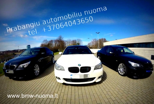 Automobilių nuoma BMW nuoma vestuvems ir laisvalaikiui