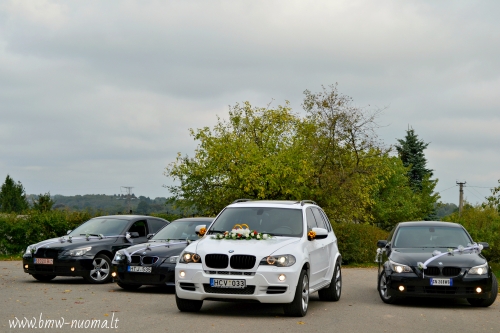 Automobilių nuoma BMW nuoma vestuvems ir laisvalaikiui