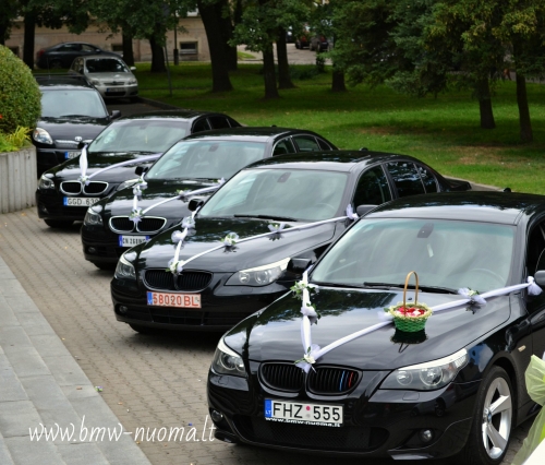 Automobilių nuoma BMW nuoma vestuvems ir laisvalaikiui