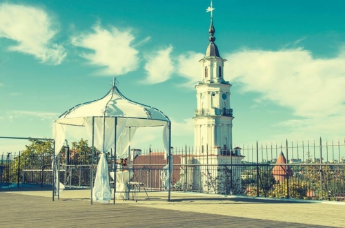 Koplytėlės, arkos Pavėsinė išvažiuojamajai santuokos ceremonijai