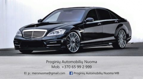 Automobilių nuoma Mercedes-Benz S klase automobiliu nuoma