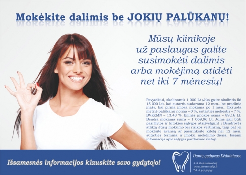 Odontologijos, stomatologijos klinikos Šypsenoms - Taip!