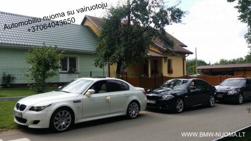 Automobilių nuoma BMW F10 2014metu