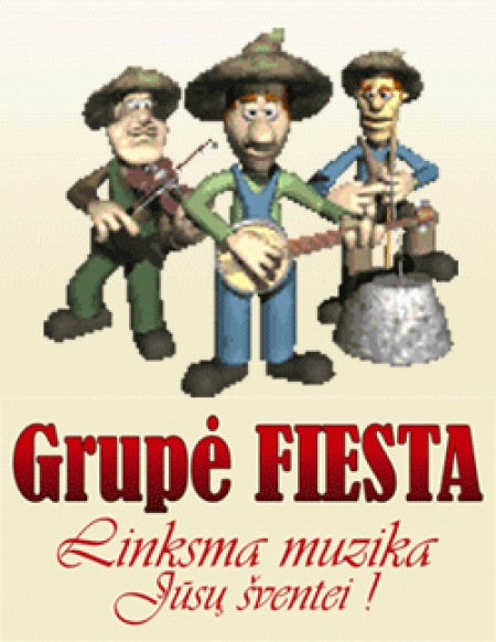 Vestuvių Muzikantai - grupė Fiesta
Tel. 8 682 05312
 logo