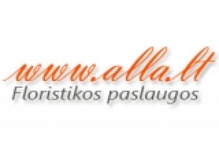 www.alla.lt - vestuvių bei kita proginė floristika. logo