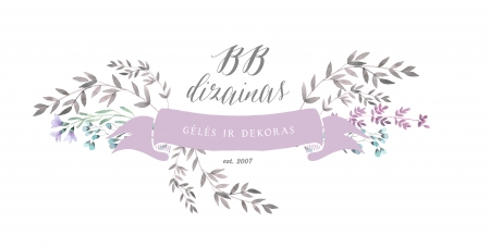 Vestuvių dekoravimas, vestuvinės puokštės."B&Bdizainas" logo