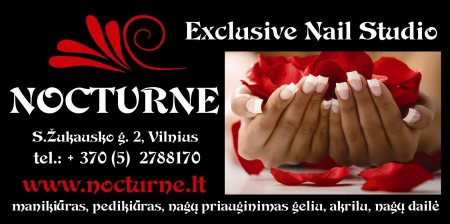 Exclusive Nail Studio- 'Nocturne'- manikiuro studija logo