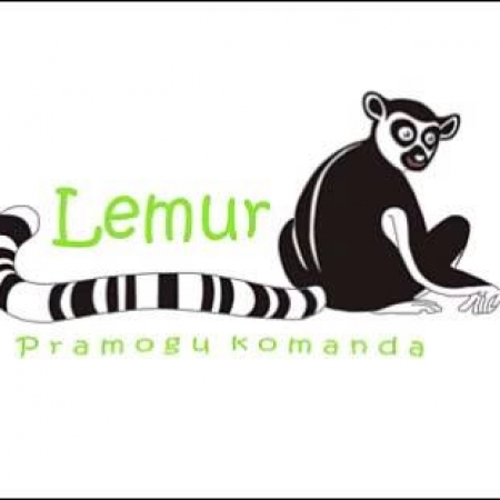 Pramogų komanda „Lemur“ (rusų kalbą) logo