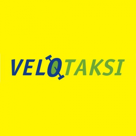 Išskirtinei progai - išskirtinė transporto priemonė Velotaksi logo