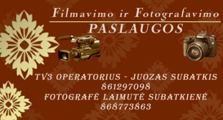 Profesionalus vestuvių filmavimas ir fotografavimas logo