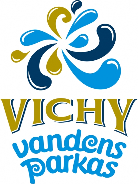 Nepakartojamas mergvakaris/bernvakaris "VICHY" vandens parke logo