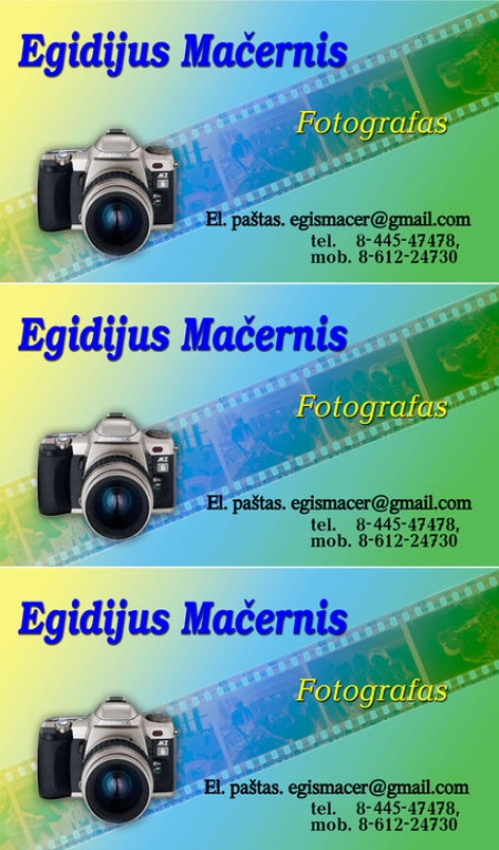 Vestuvių bei kitų Jūsų švenčių fotografas - Egidijus Mačernis logo