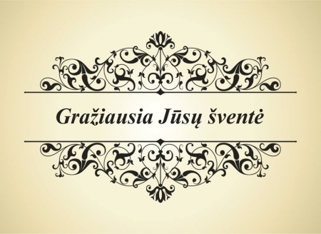 Gražiausia Jūsų šventė logo