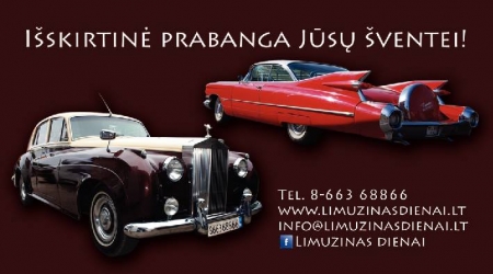 Limuzinai Rolls Royce, Cadillac Eldorado Jūsų vestuvėms logo