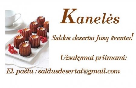 Canneles de bordeaux / Kanelės  logo