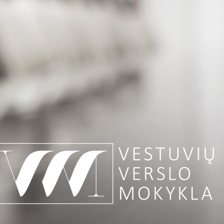 "VESTUVIŲ VERSLO MOKYKLA" - norintiems mokytis vestuvių planavimo logo