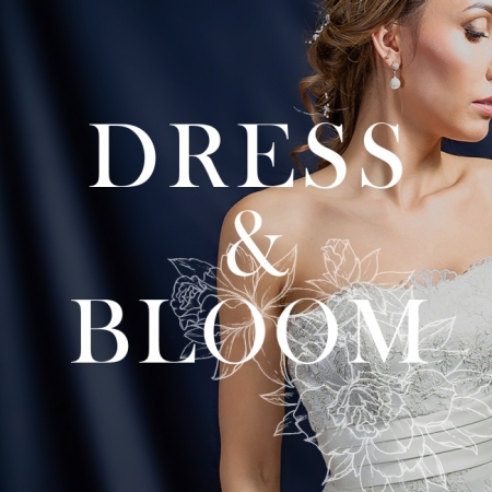 Dress & Bloom kūrybinė studija. Vestuvinės ir proginės suknelės logo